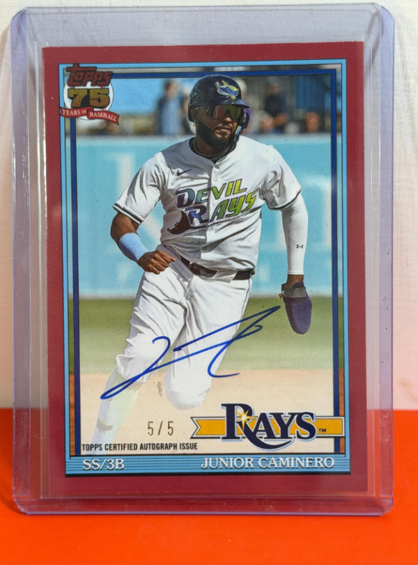 Junior Caminero 2026 Topps Series 1 auto /5