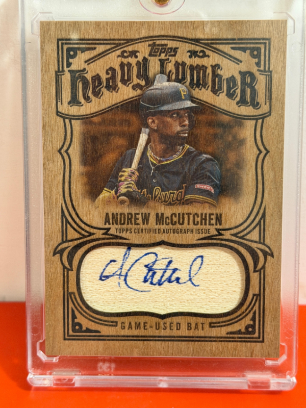 Andrew Mccutechen 2026 Topps Series 1 auto wood ssp