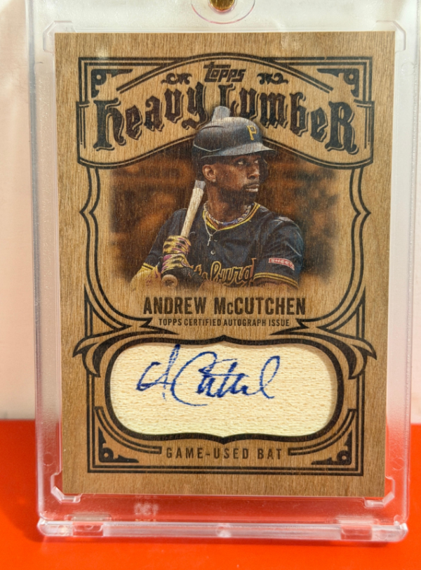 Andrew Mccutechen 2026 Topps Series 1 auto wood ssp
