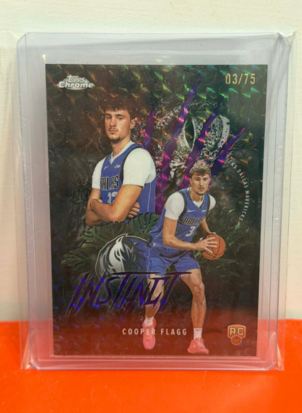 COOPER FLAGG 2025-26 TOPPS CHROME INSTINCT RC SP /75