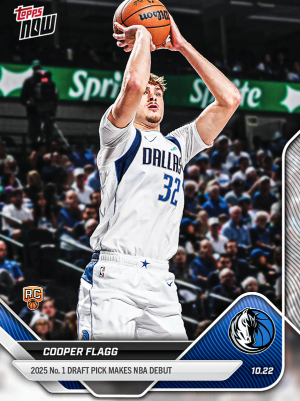 Cooper Flagg 2025-26 Topps Now NBA 首秀