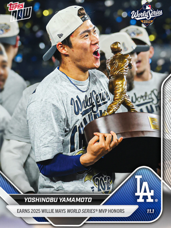 Topps Now Yamamoto 球員卡 山本由伸