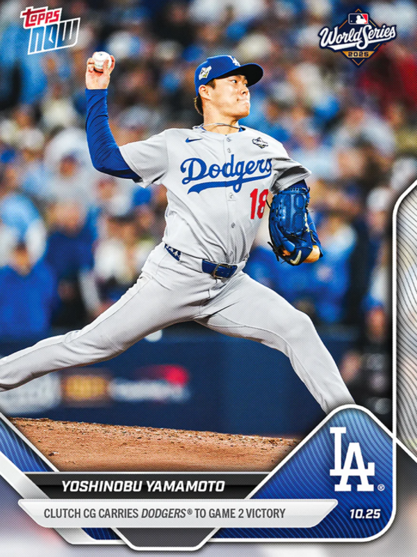 Topps Now Yamamoto 球員卡 山本由伸