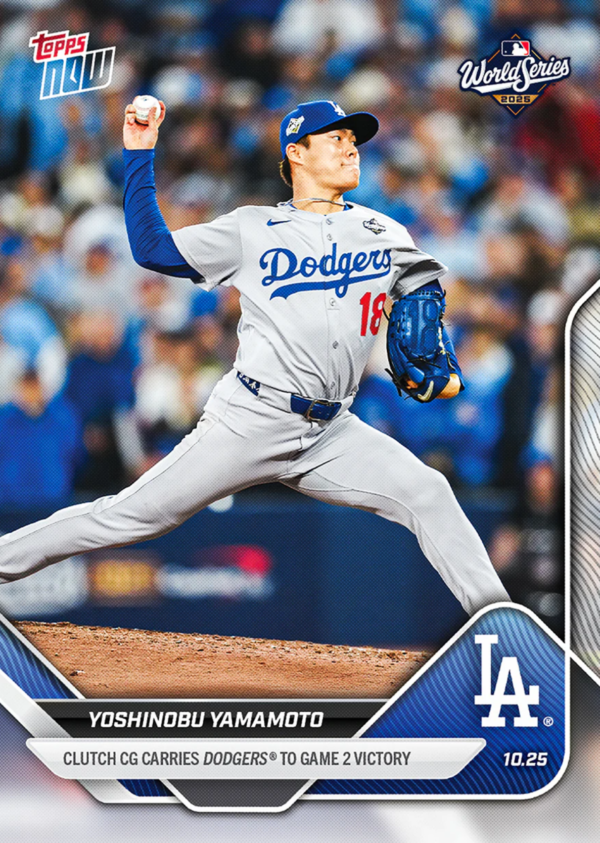 Topps Now Yamamoto 球員卡 山本由伸