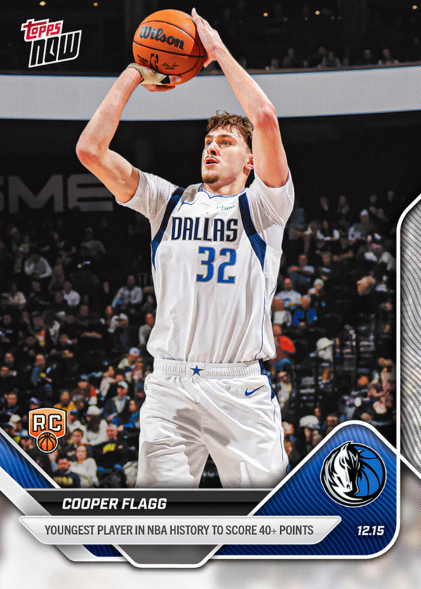 Cooper Flagg - 2025-26 Topps Now NBA 最年輕40+