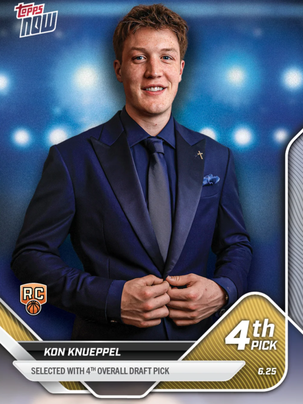 Kon Knueppel 2025 Topps NOW Basketball NBA